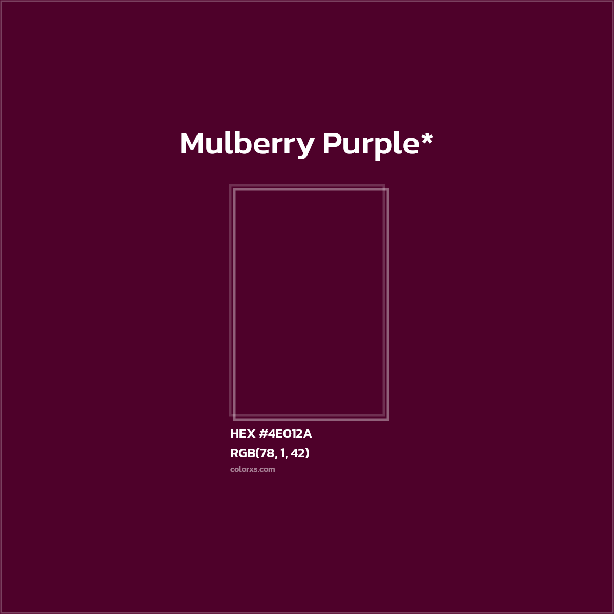 HEX #4E012A Color Name, Color Code, Palettes, Similar Paints, Images