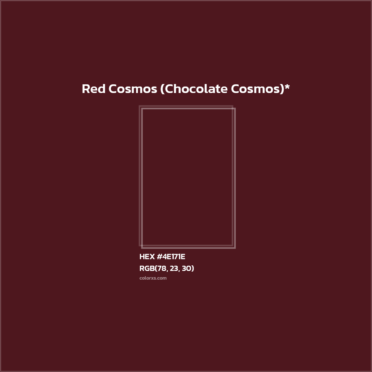 HEX #4E171E Color Name, Color Code, Palettes, Similar Paints, Images