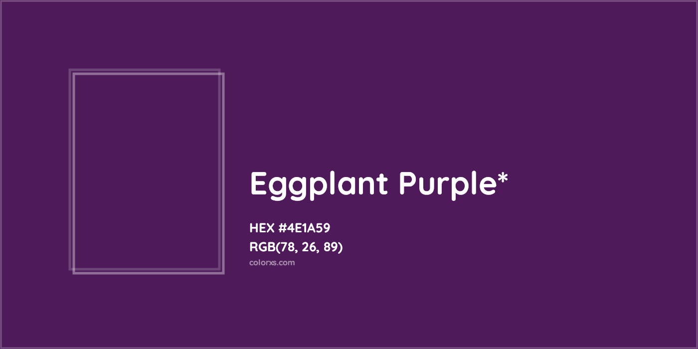 HEX #4E1A59 Color Name, Color Code, Palettes, Similar Paints, Images