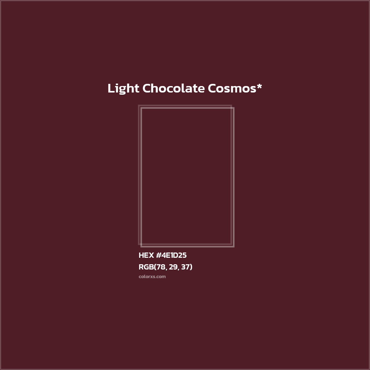 HEX #4E1D25 Color Name, Color Code, Palettes, Similar Paints, Images