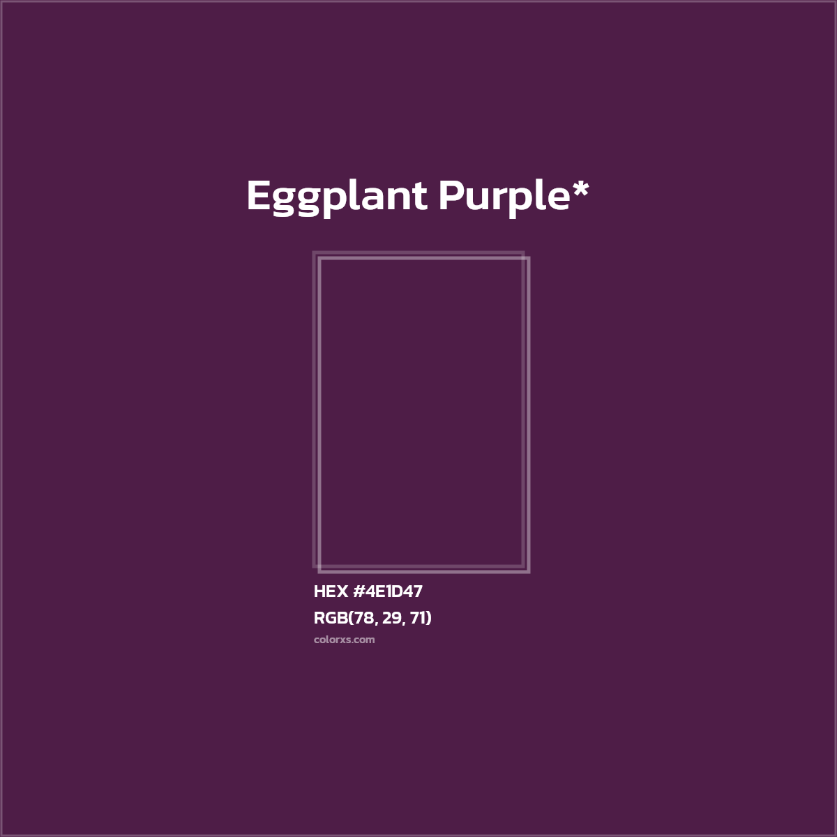 HEX #4E1D47 Color Name, Color Code, Palettes, Similar Paints, Images