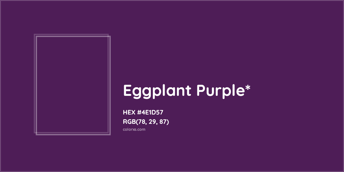 HEX #4E1D57 Color Name, Color Code, Palettes, Similar Paints, Images