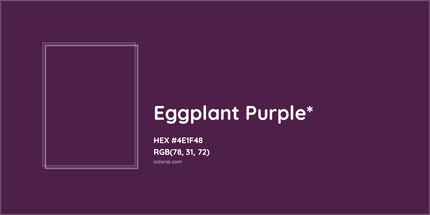 HEX #4E1F48 Color Name, Color Code, Palettes, Similar Paints, Images