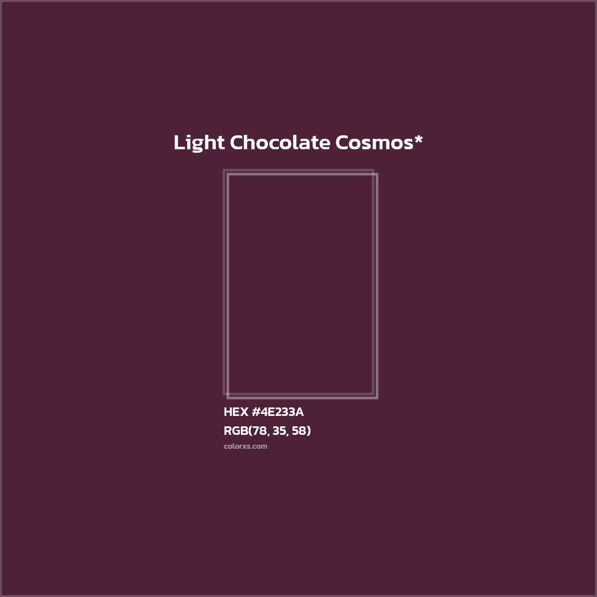 HEX #4E233A Color Name, Color Code, Palettes, Similar Paints, Images