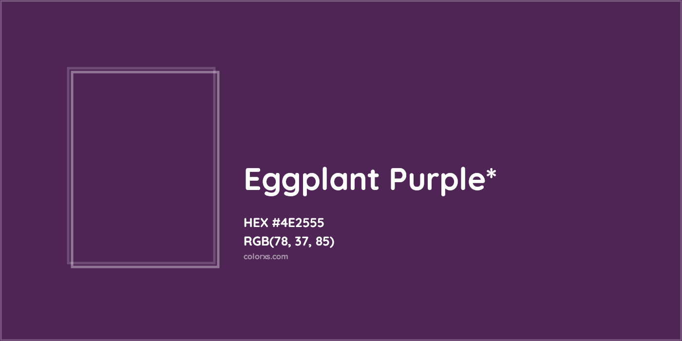 HEX #4E2555 Color Name, Color Code, Palettes, Similar Paints, Images