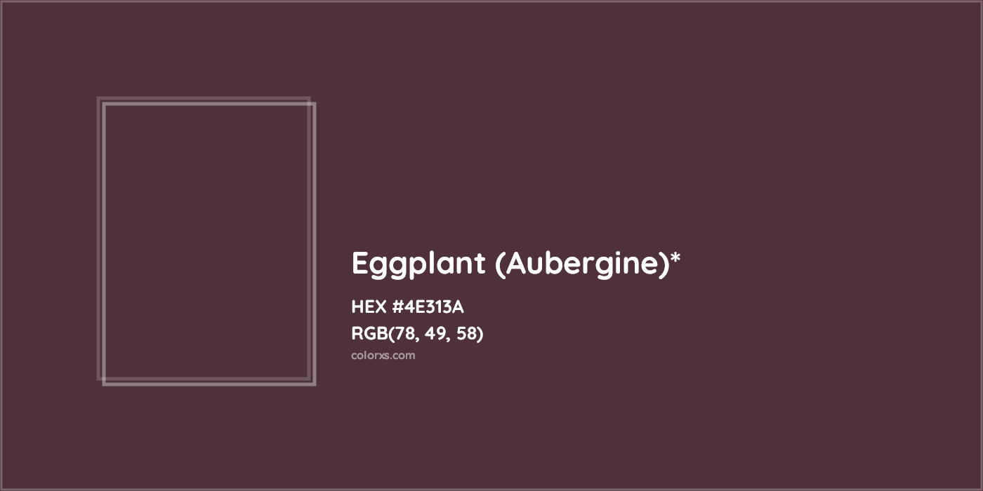 HEX #4E313A Color Name, Color Code, Palettes, Similar Paints, Images