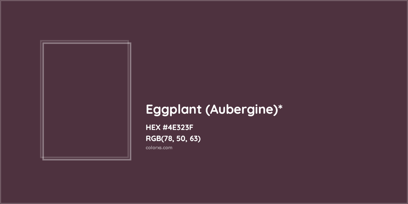 HEX #4E323F Color Name, Color Code, Palettes, Similar Paints, Images