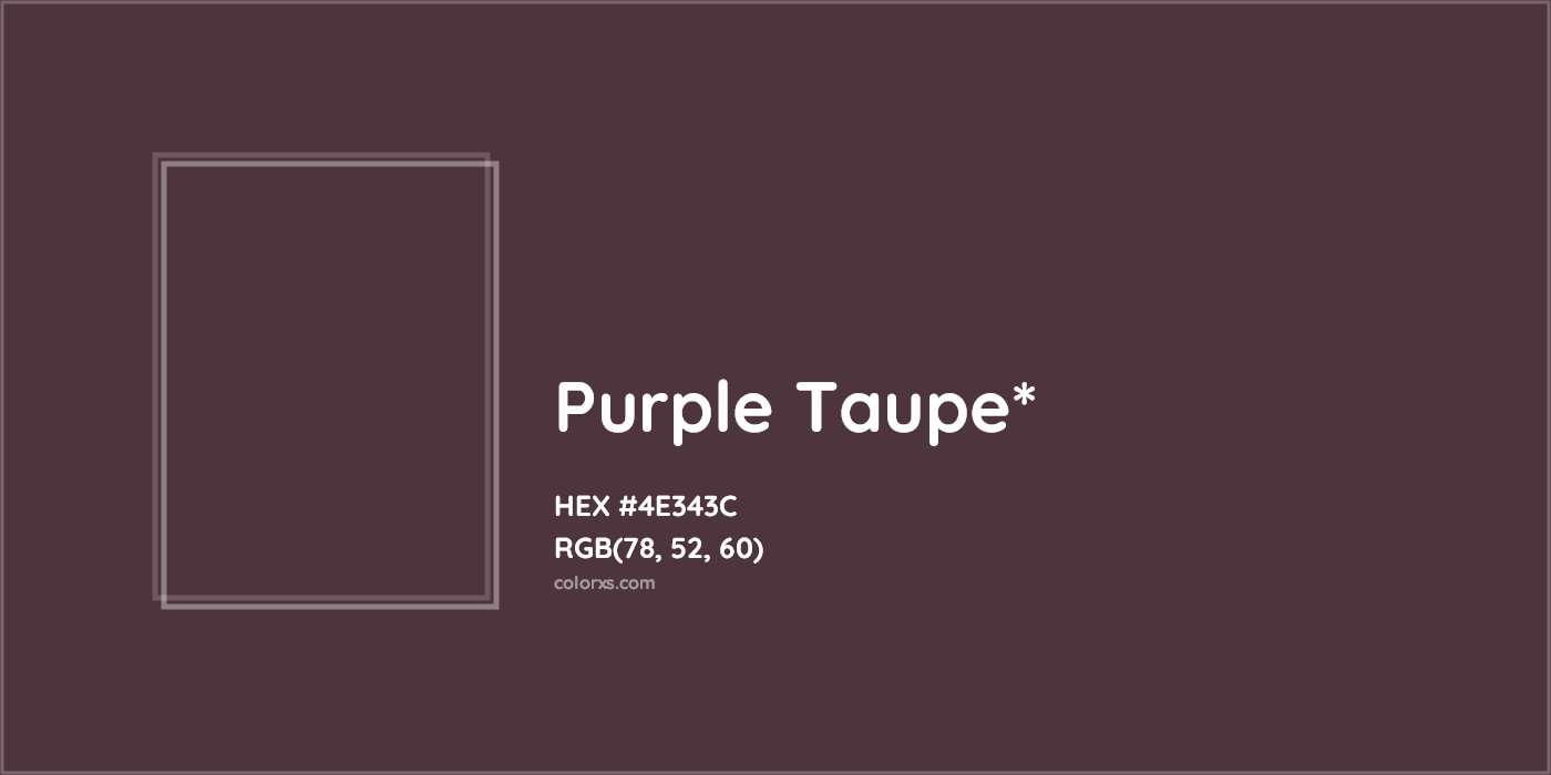 HEX #4E343C Color Name, Color Code, Palettes, Similar Paints, Images