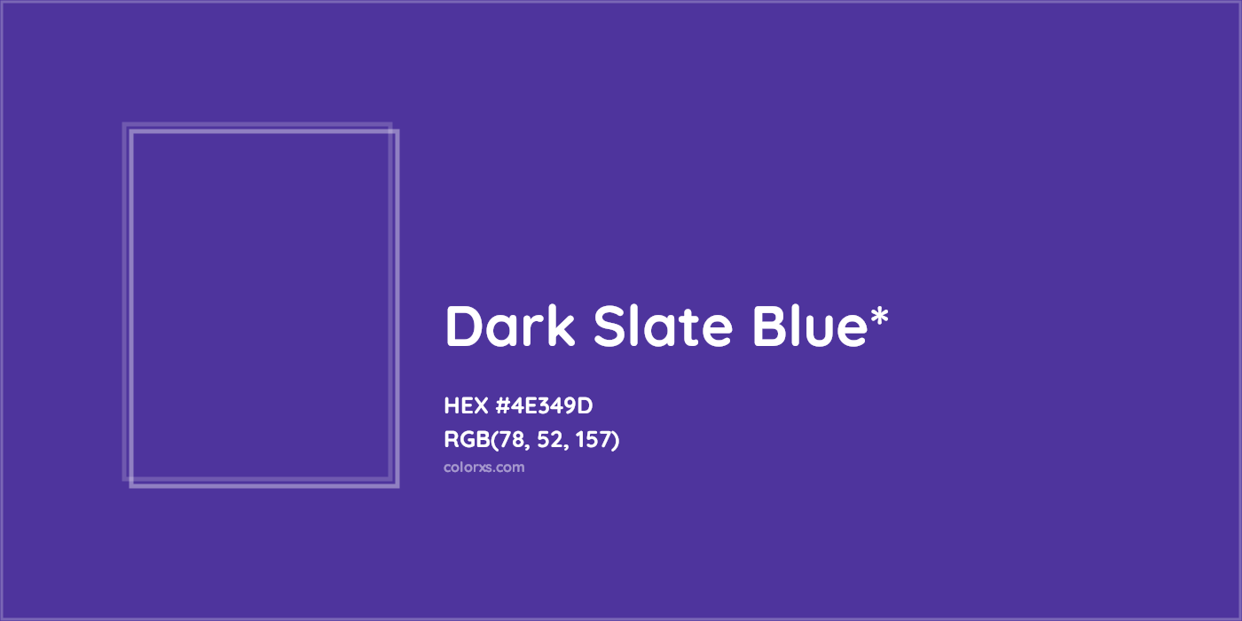 HEX #4E349D Color Name, Color Code, Palettes, Similar Paints, Images