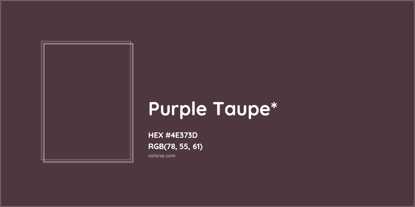 HEX #4E373D Color Name, Color Code, Palettes, Similar Paints, Images