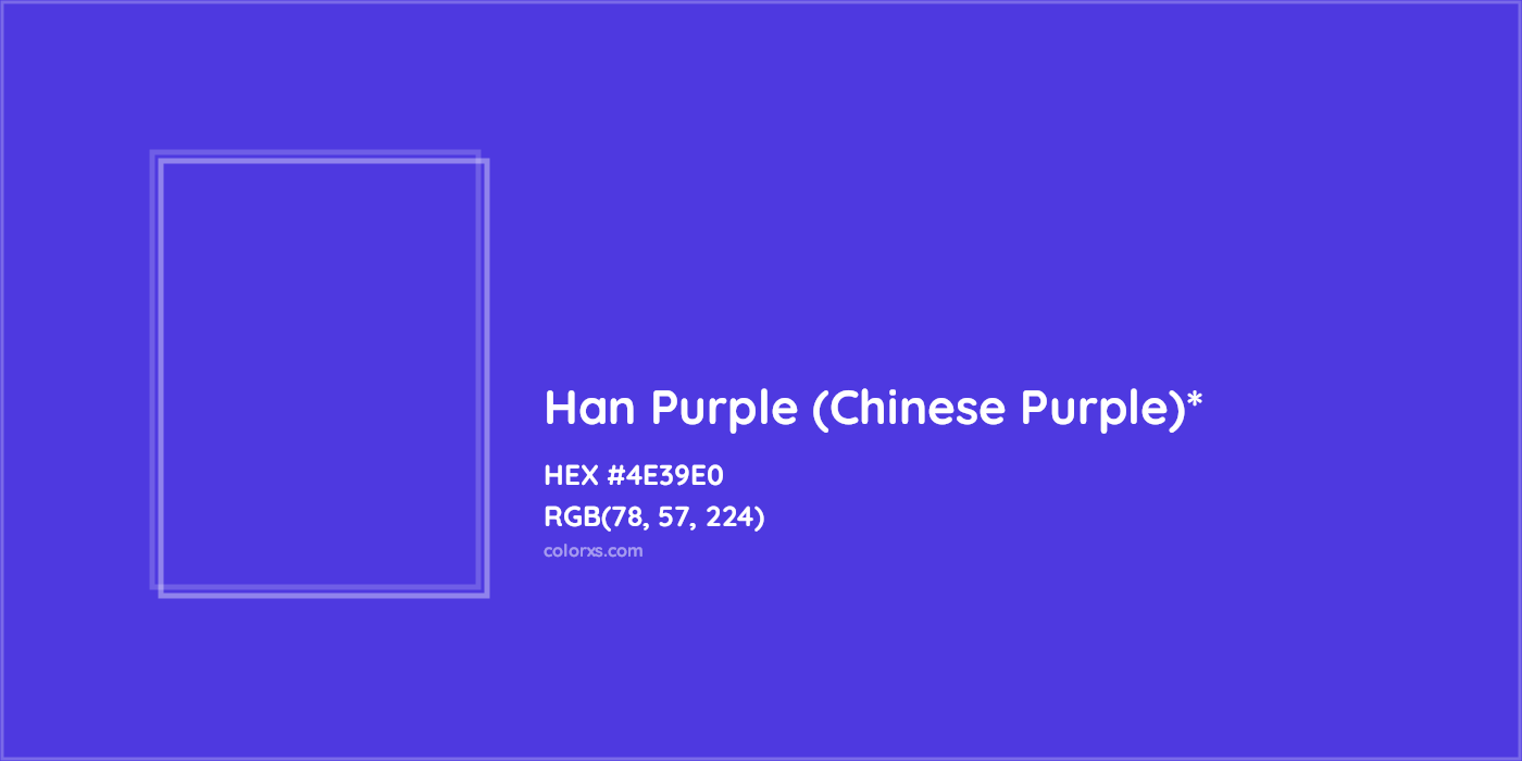 HEX #4E39E0 Color Name, Color Code, Palettes, Similar Paints, Images