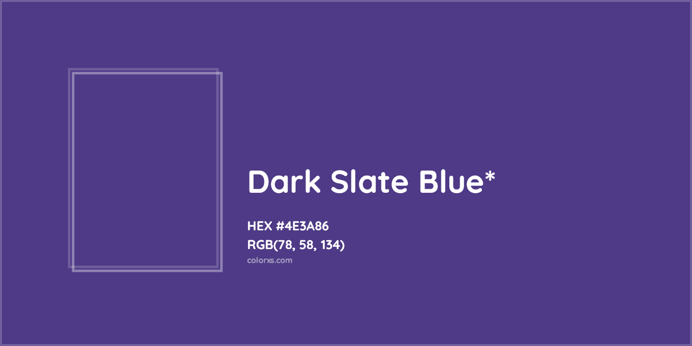 HEX #4E3A86 Color Name, Color Code, Palettes, Similar Paints, Images