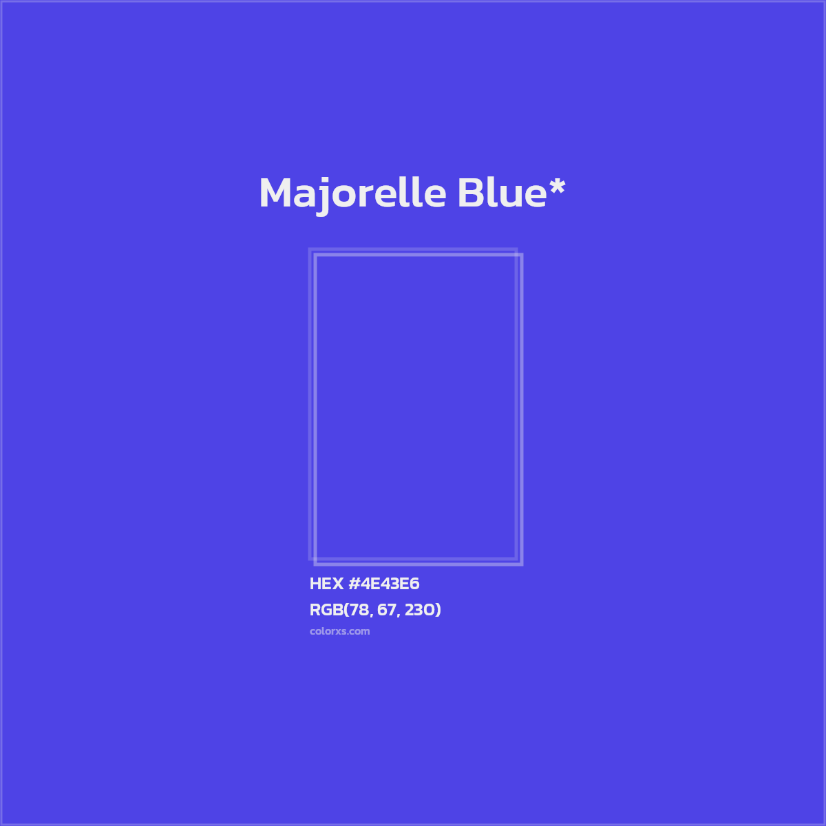 HEX #4E43E6 Color Name, Color Code, Palettes, Similar Paints, Images