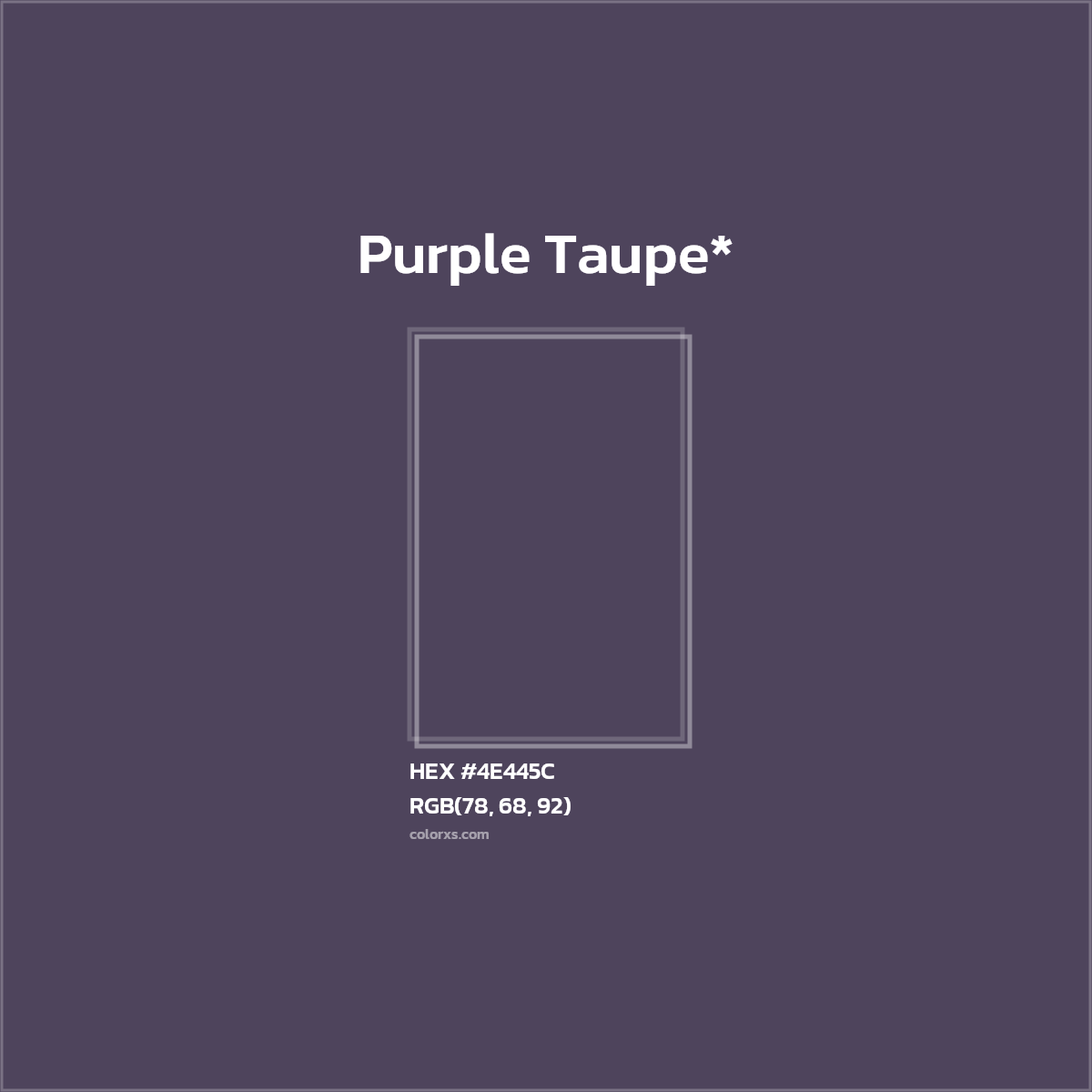 HEX #4E445C Color Name, Color Code, Palettes, Similar Paints, Images