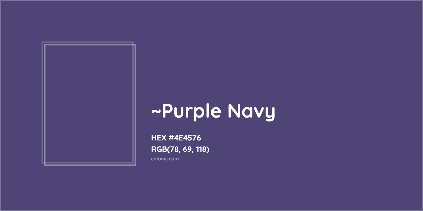 HEX #4E4576 Color Name, Color Code, Palettes, Similar Paints, Images