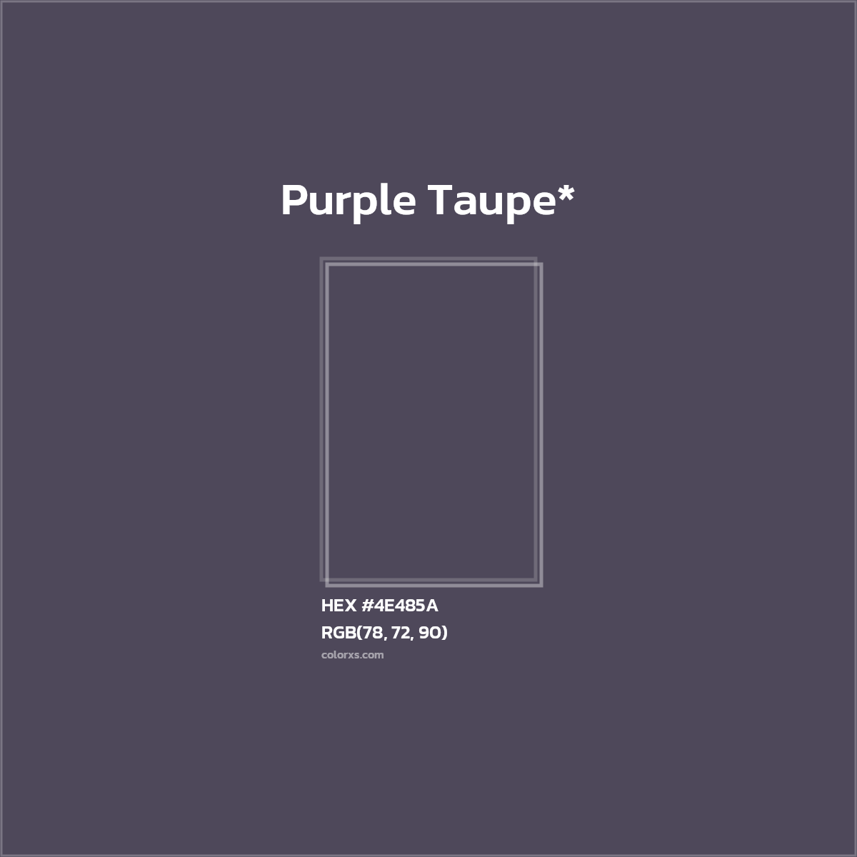 HEX #4E485A Color Name, Color Code, Palettes, Similar Paints, Images