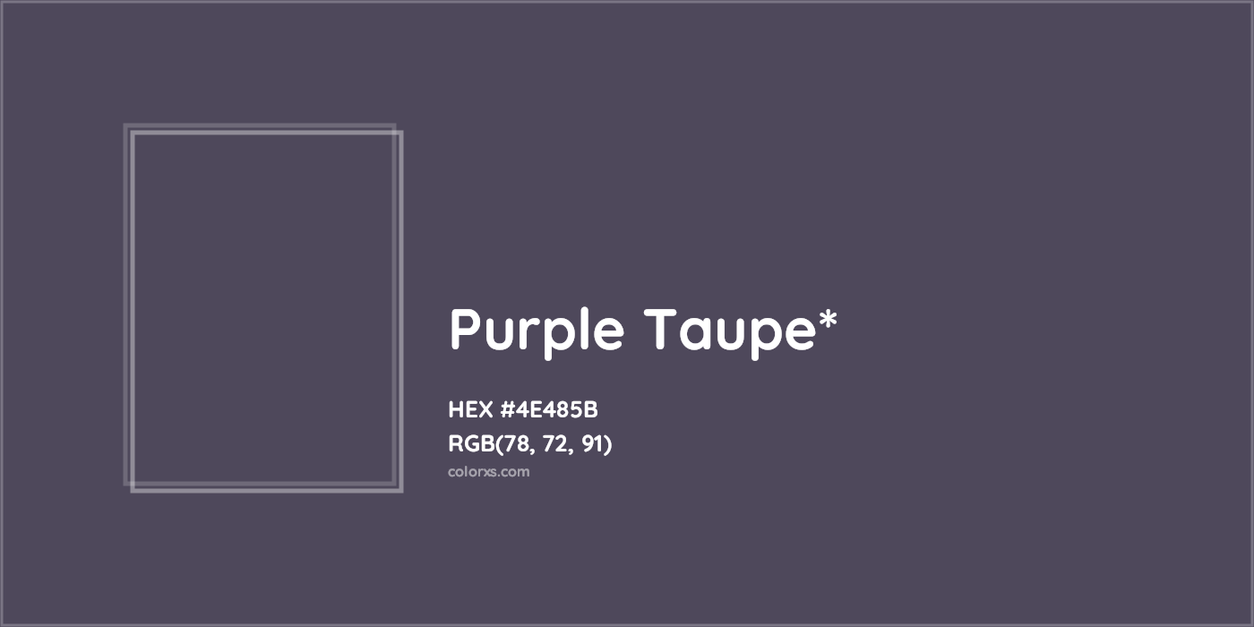 HEX #4E485B Color Name, Color Code, Palettes, Similar Paints, Images