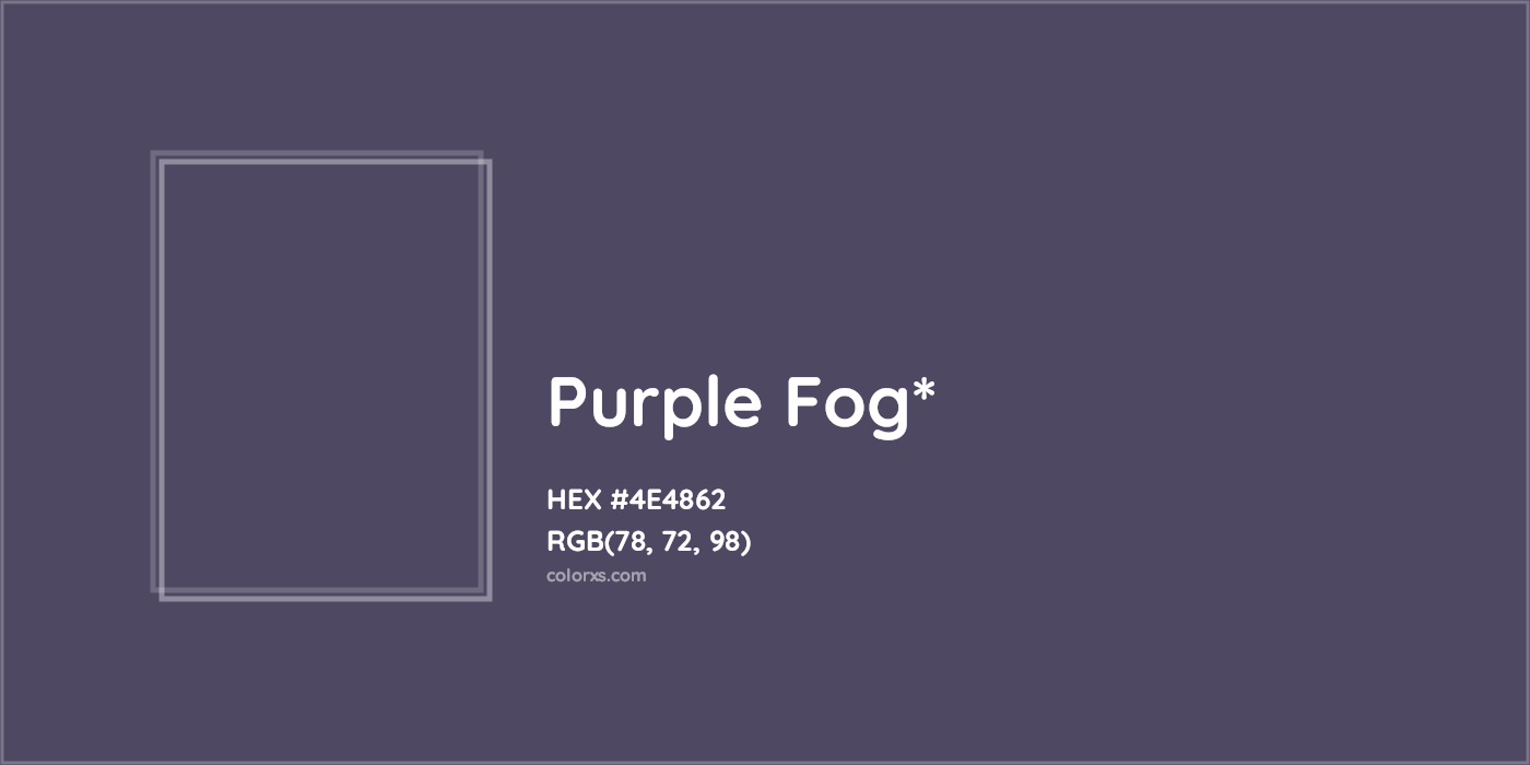 HEX #4E4862 Color Name, Color Code, Palettes, Similar Paints, Images