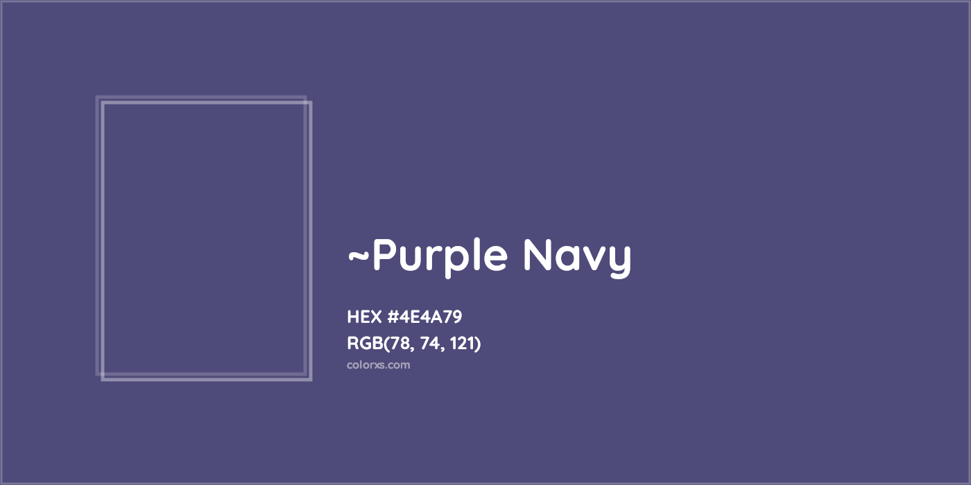 HEX #4E4A79 Color Name, Color Code, Palettes, Similar Paints, Images