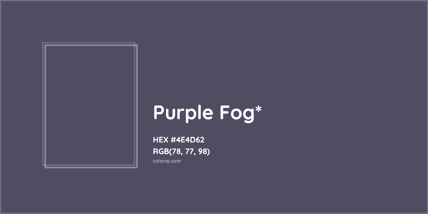 HEX #4E4D62 Color Name, Color Code, Palettes, Similar Paints, Images