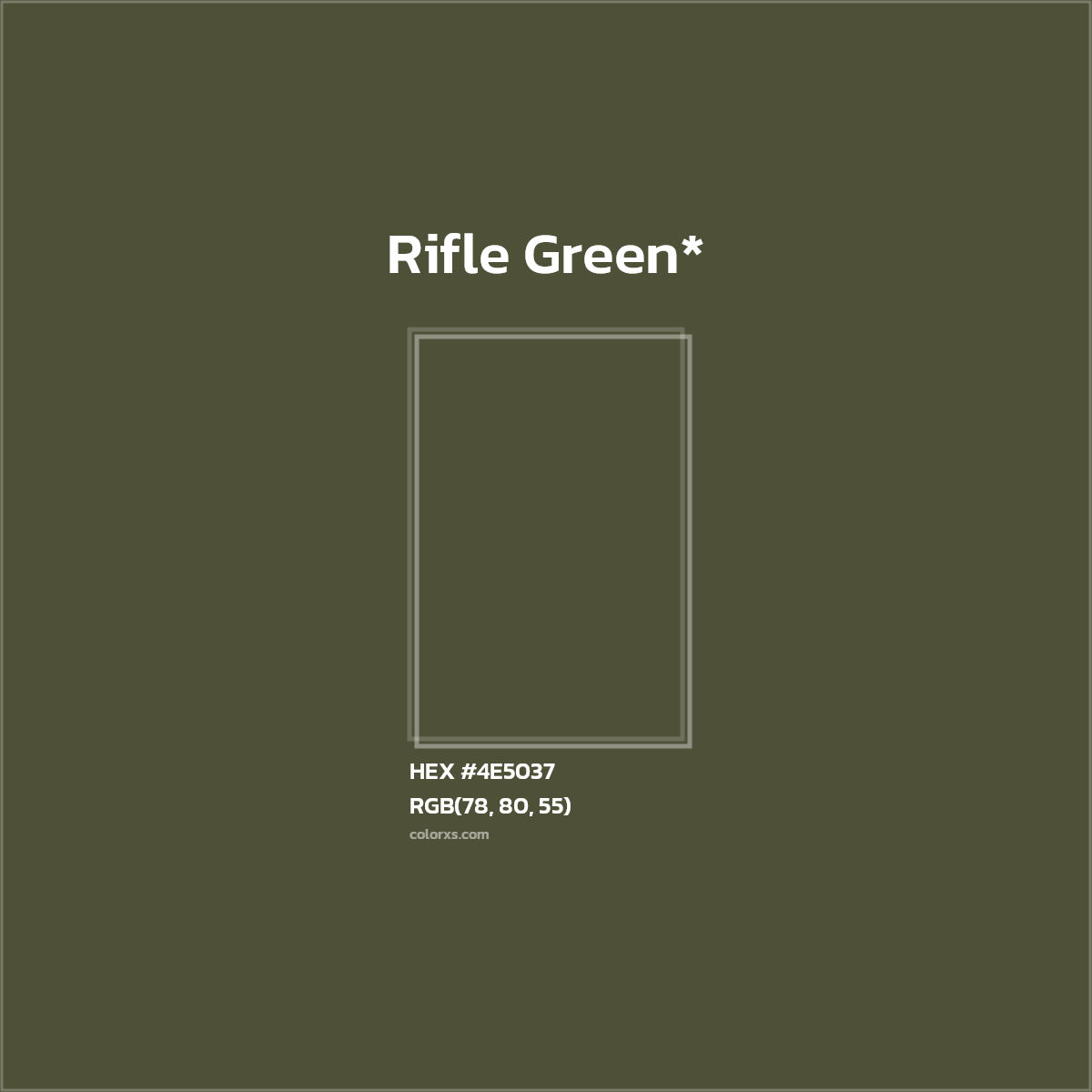 HEX #4E5037 Color Name, Color Code, Palettes, Similar Paints, Images