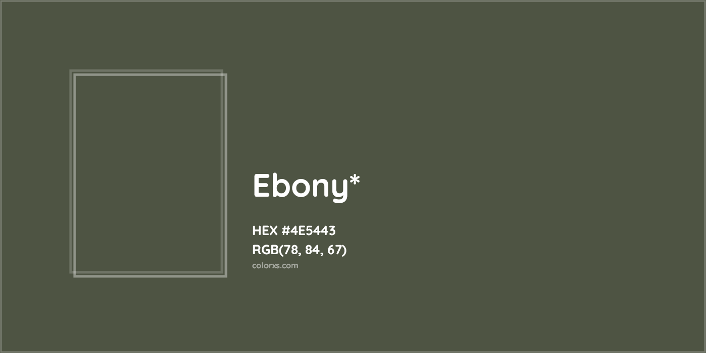 HEX #4E5443 Color Name, Color Code, Palettes, Similar Paints, Images