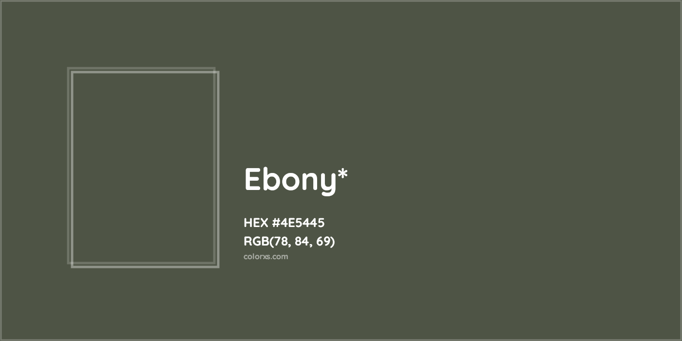HEX #4E5445 Color Name, Color Code, Palettes, Similar Paints, Images