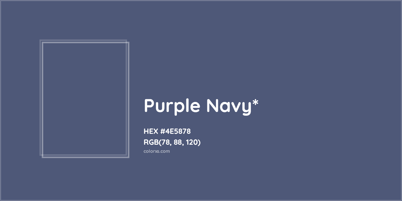 HEX #4E5878 Color Name, Color Code, Palettes, Similar Paints, Images