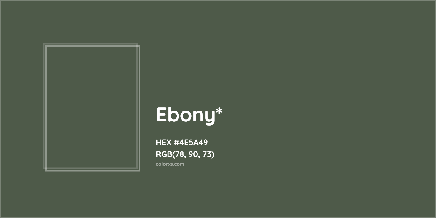 HEX #4E5A49 Color Name, Color Code, Palettes, Similar Paints, Images