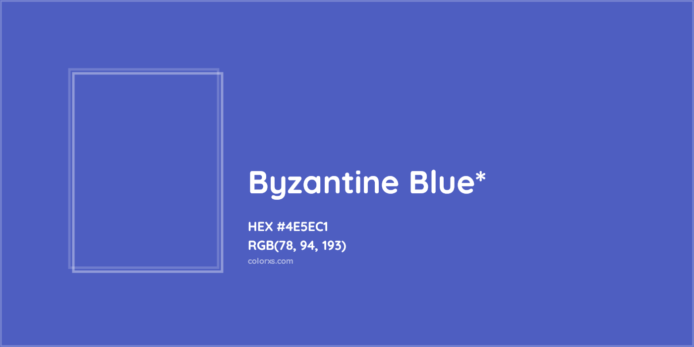 HEX #4E5EC1 Color Name, Color Code, Palettes, Similar Paints, Images