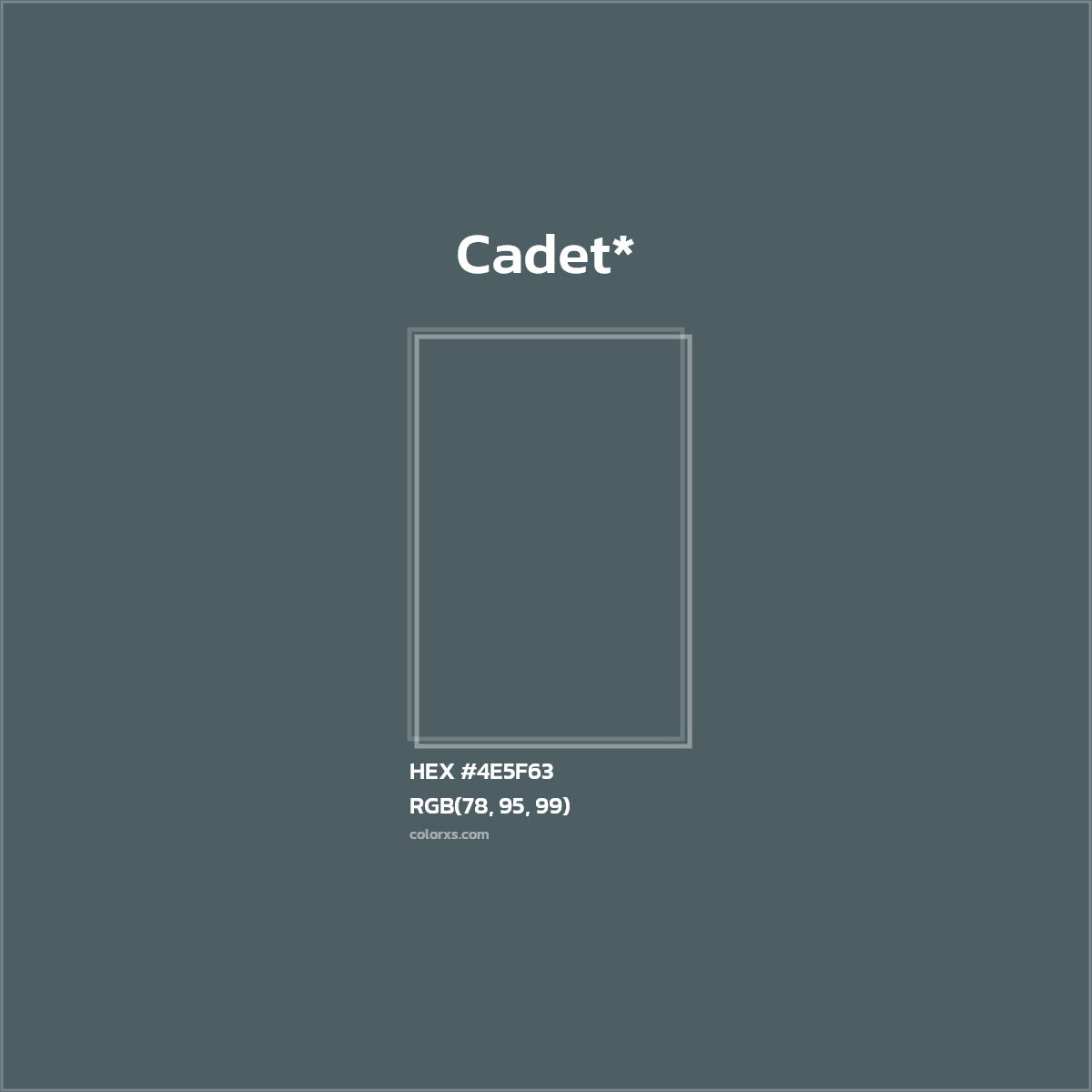 HEX #4E5F63 Color Name, Color Code, Palettes, Similar Paints, Images