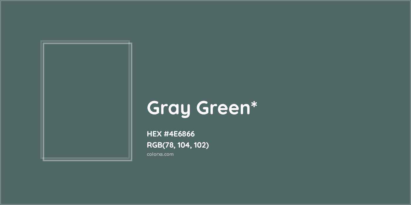 HEX #4E6866 Color Name, Color Code, Palettes, Similar Paints, Images