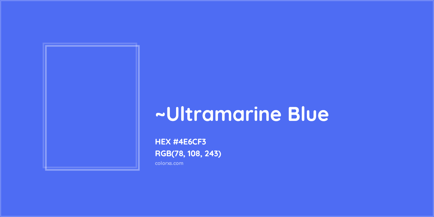 HEX #4E6CF3 Color Name, Color Code, Palettes, Similar Paints, Images