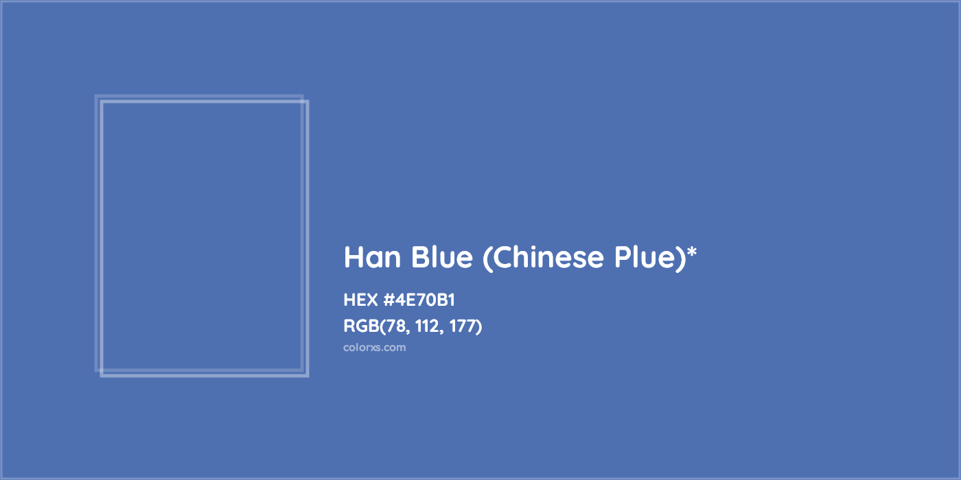 HEX #4E70B1 Color Name, Color Code, Palettes, Similar Paints, Images