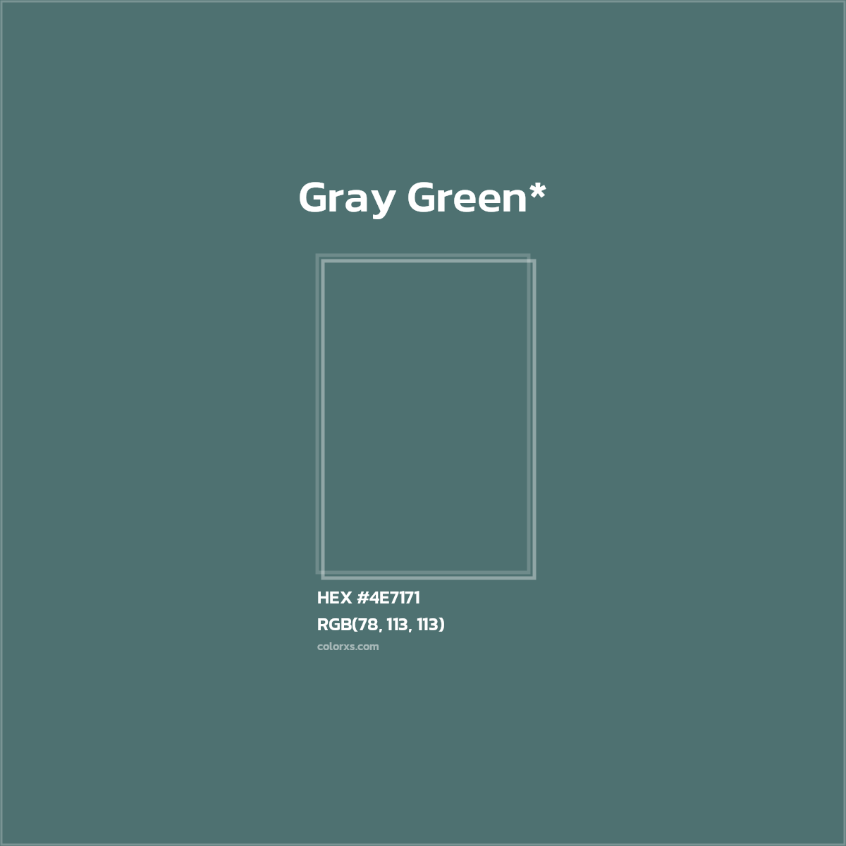 HEX #4E7171 Color Name, Color Code, Palettes, Similar Paints, Images