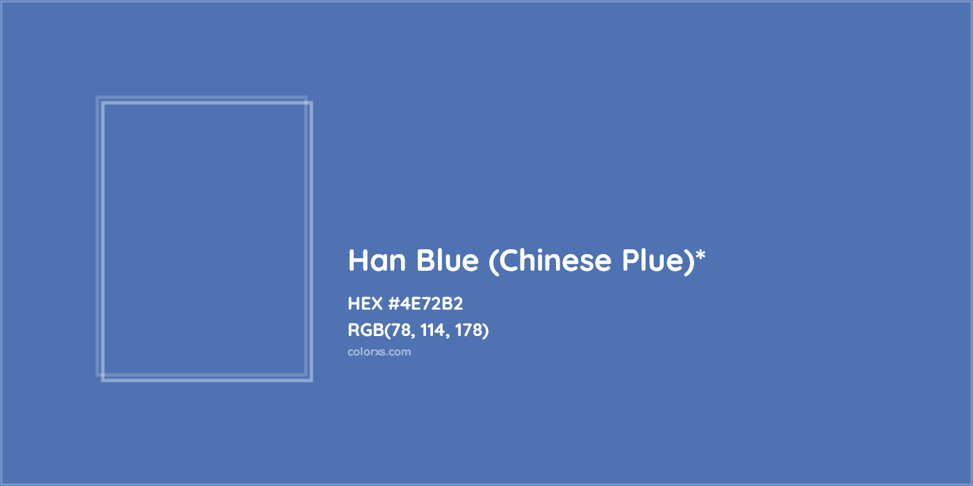 HEX #4E72B2 Color Name, Color Code, Palettes, Similar Paints, Images