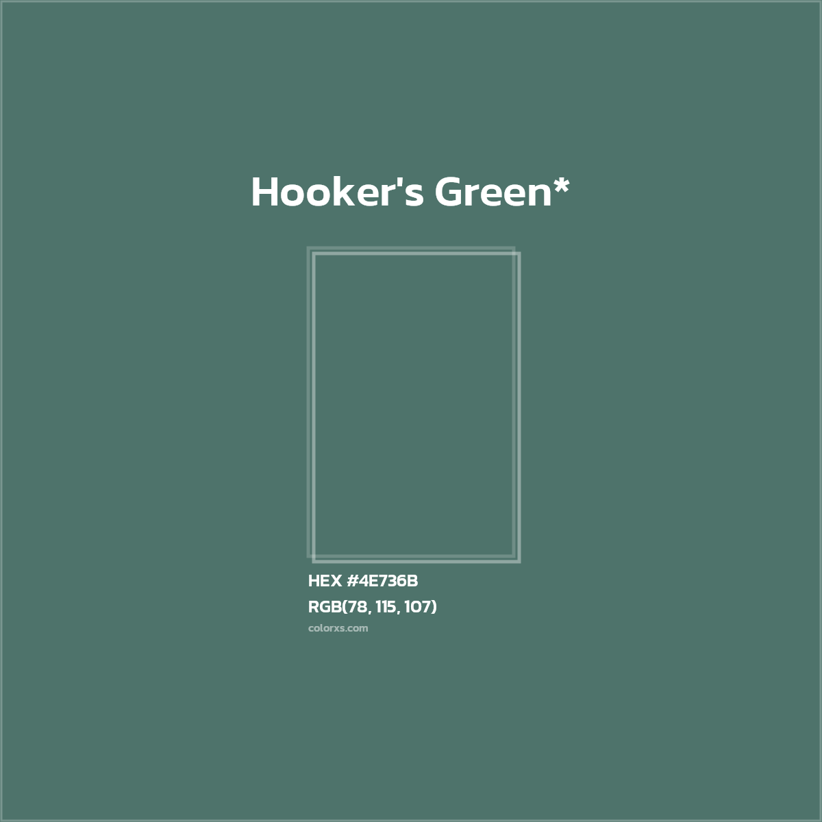 HEX #4E736B Color Name, Color Code, Palettes, Similar Paints, Images