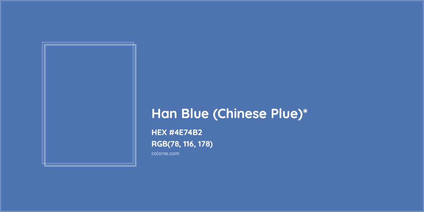 HEX #4E74B2 Color Name, Color Code, Palettes, Similar Paints, Images