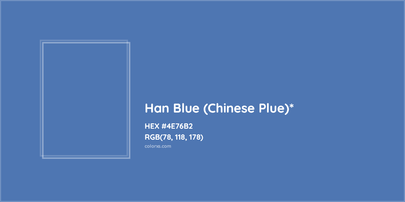 HEX #4E76B2 Color Name, Color Code, Palettes, Similar Paints, Images