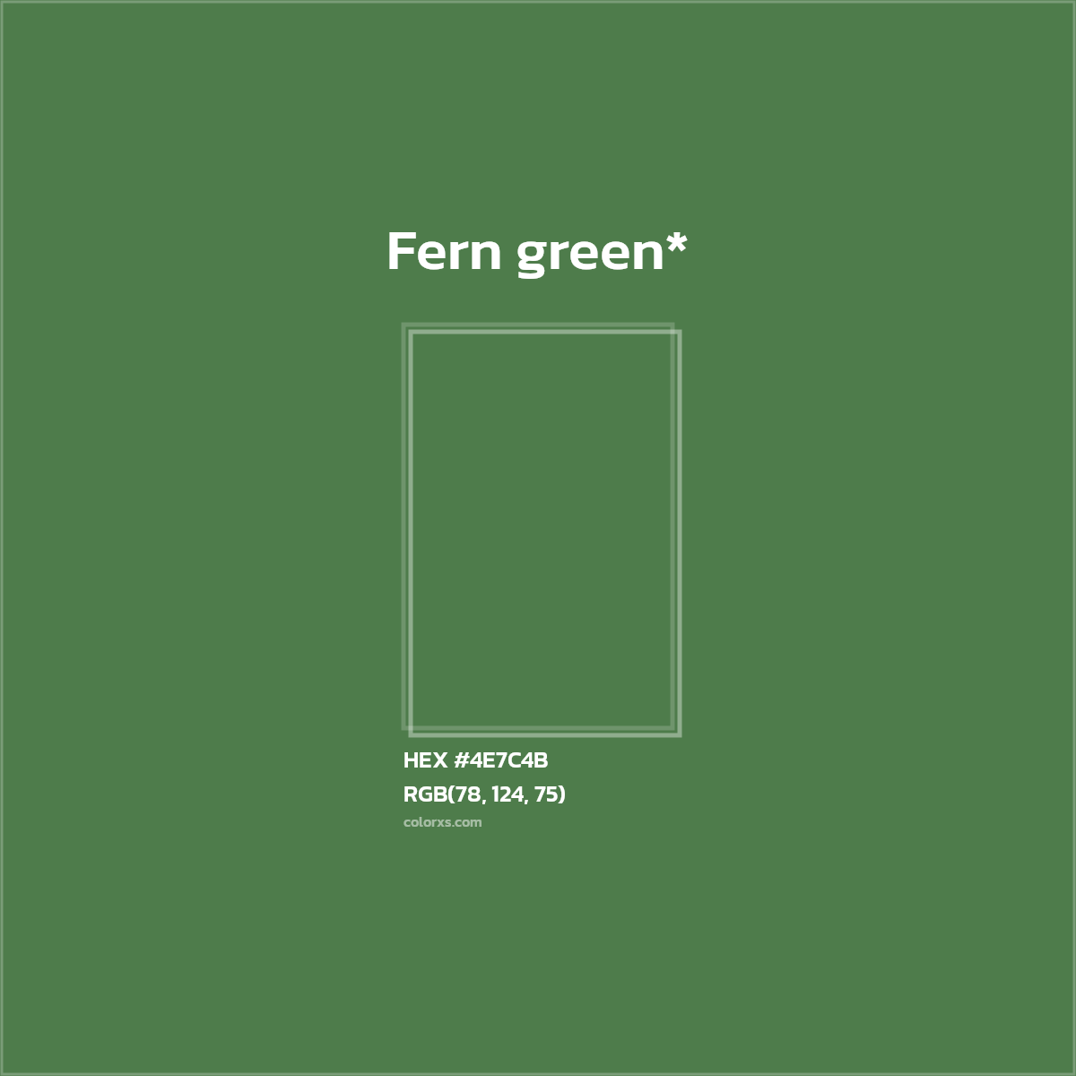 HEX #4E7C4B Color Name, Color Code, Palettes, Similar Paints, Images