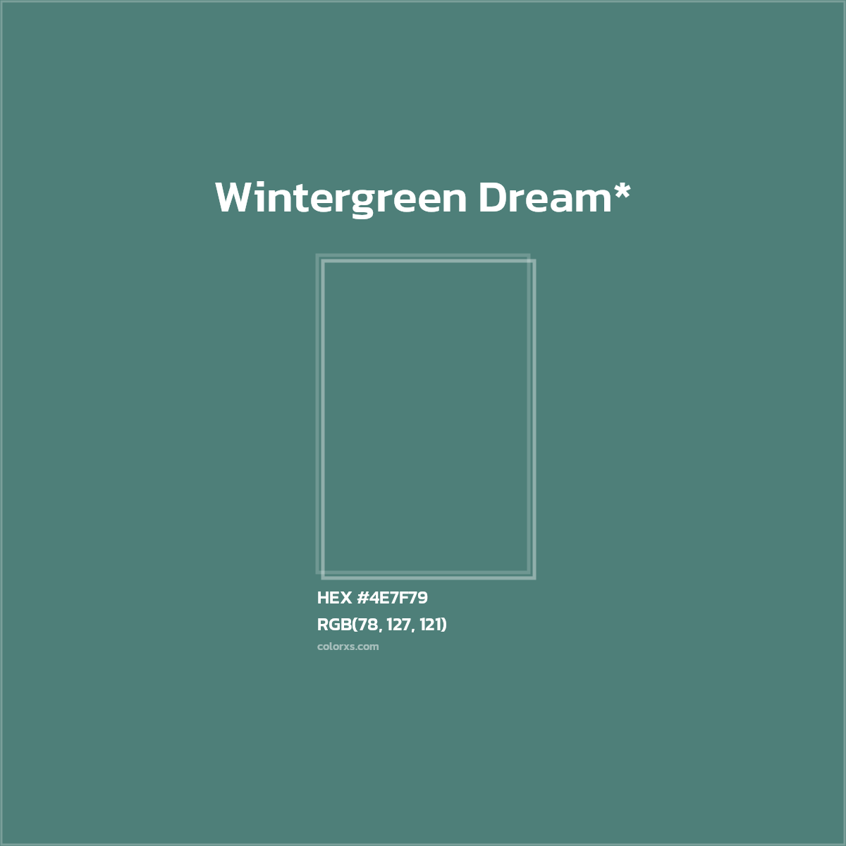 HEX #4E7F79 Color Name, Color Code, Palettes, Similar Paints, Images