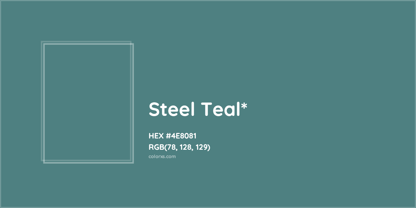 HEX #4E8081 Color Name, Color Code, Palettes, Similar Paints, Images