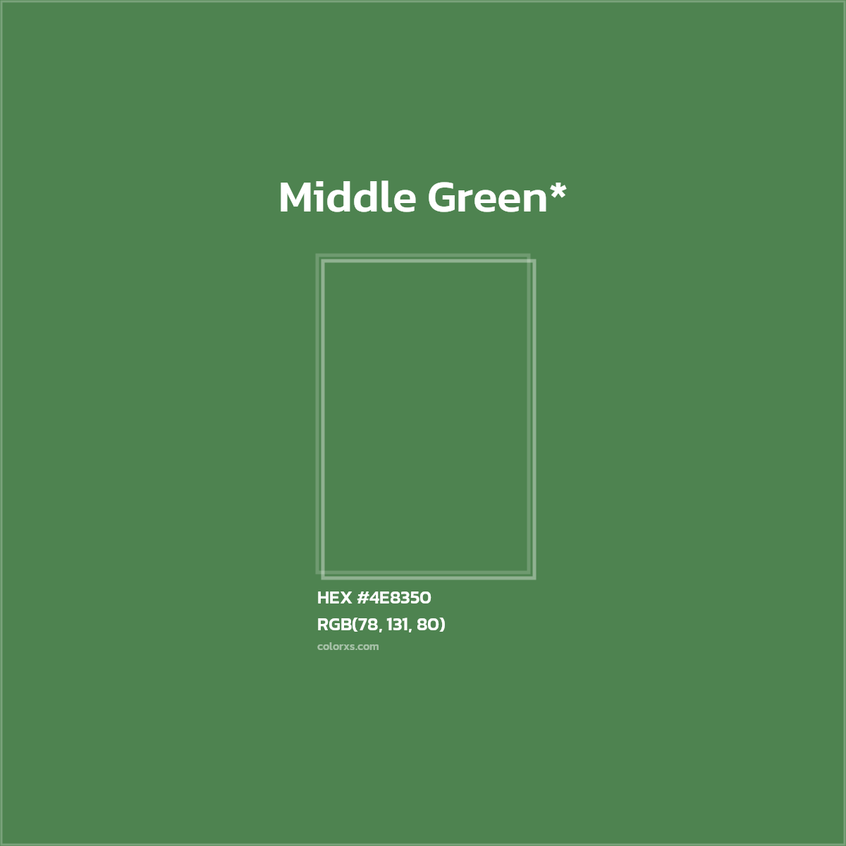 HEX #4E8350 Color Name, Color Code, Palettes, Similar Paints, Images