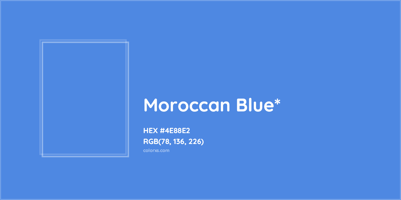 HEX #4E88E2 Color Name, Color Code, Palettes, Similar Paints, Images