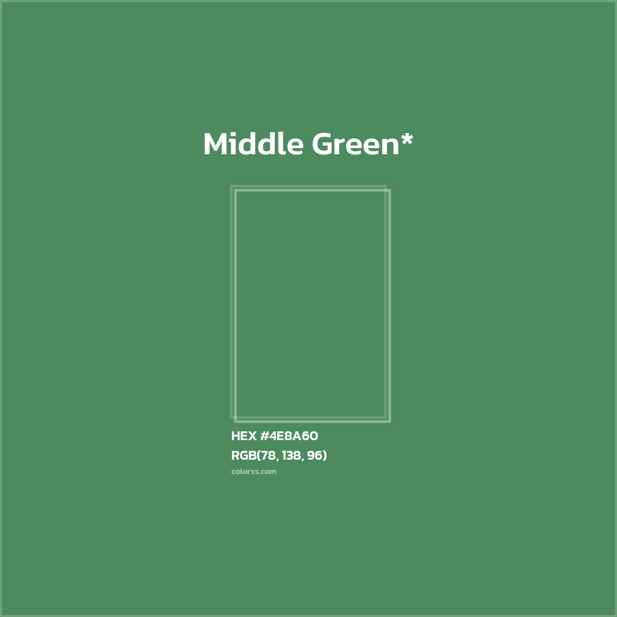 HEX #4E8A60 Color Name, Color Code, Palettes, Similar Paints, Images