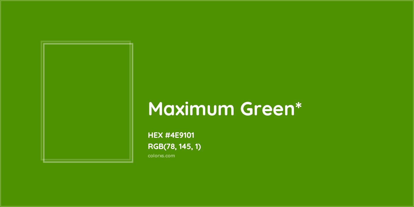 HEX #4E9101 Color Name, Color Code, Palettes, Similar Paints, Images