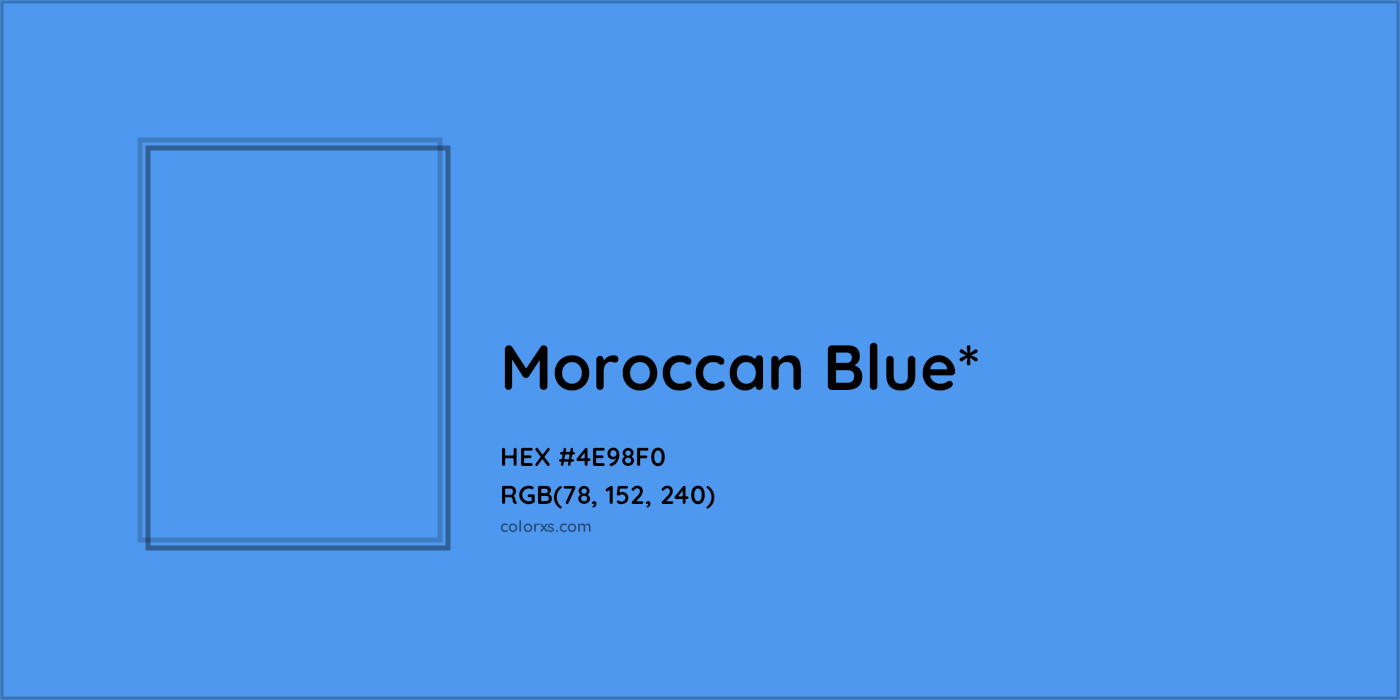 HEX #4E98F0 Color Name, Color Code, Palettes, Similar Paints, Images
