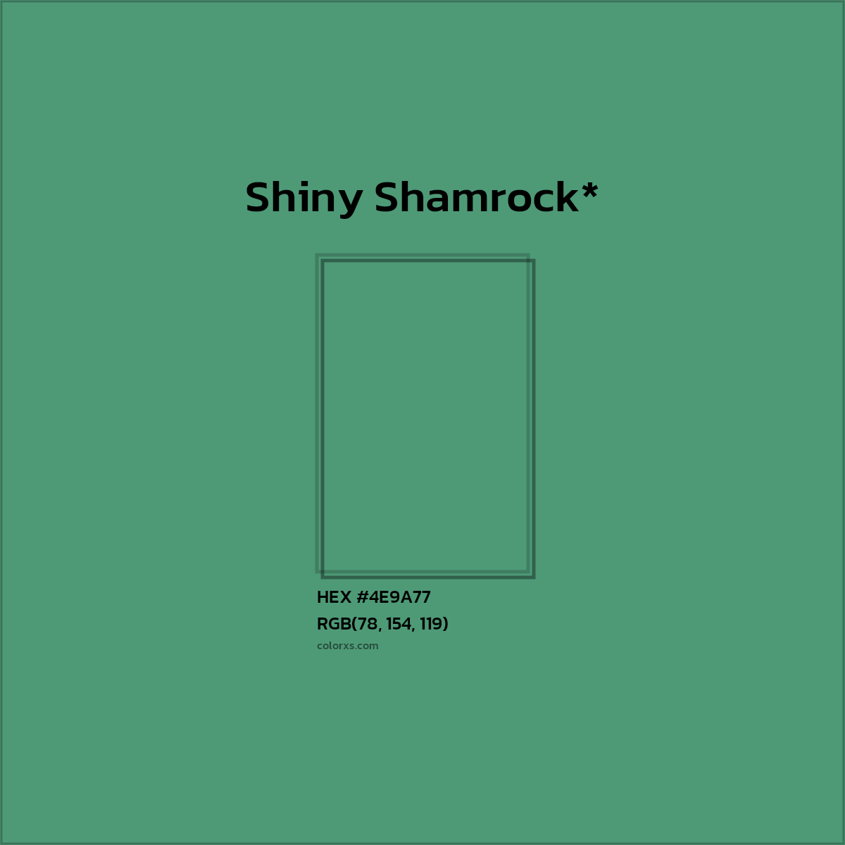 HEX #4E9A77 Color Name, Color Code, Palettes, Similar Paints, Images