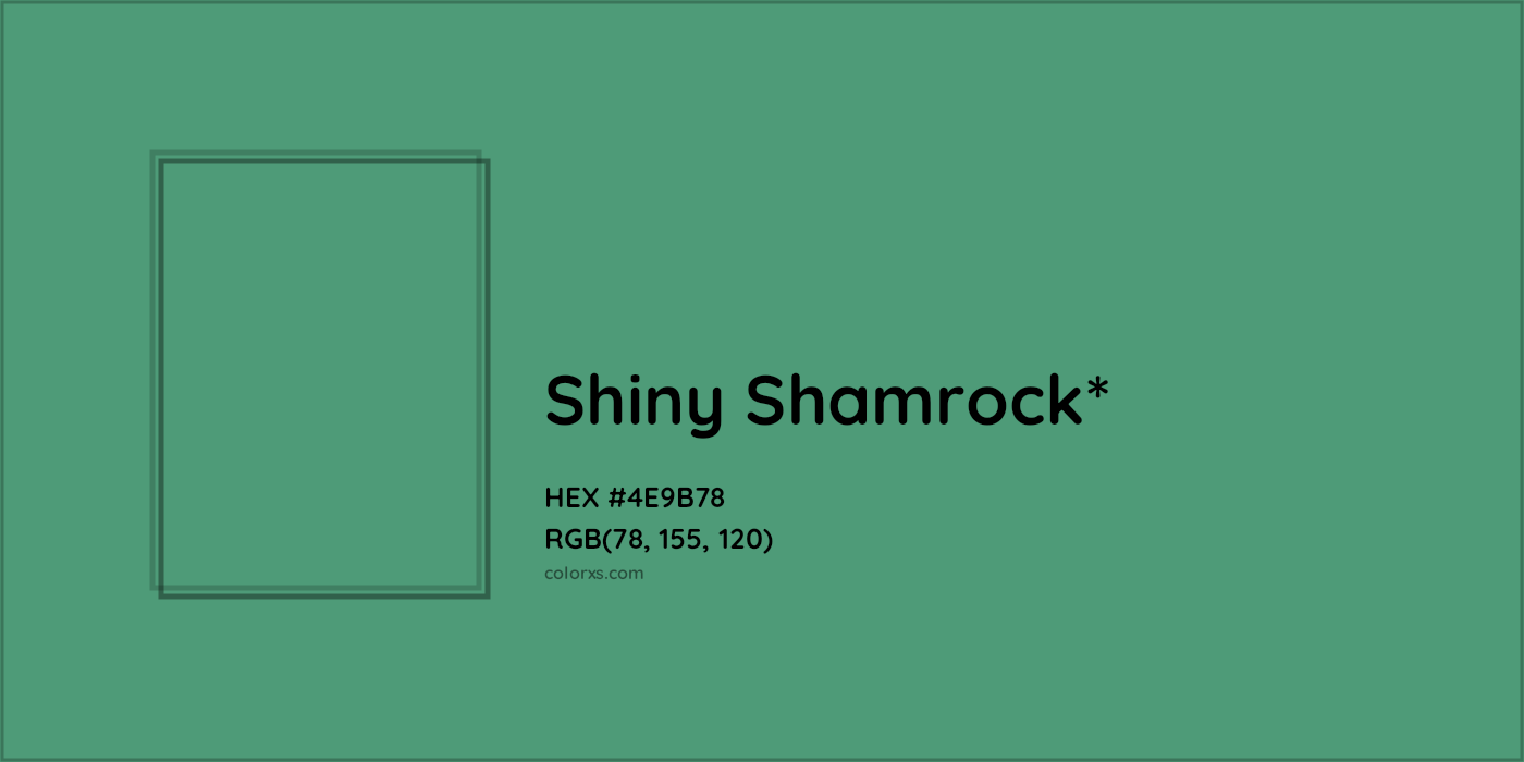 HEX #4E9B78 Color Name, Color Code, Palettes, Similar Paints, Images