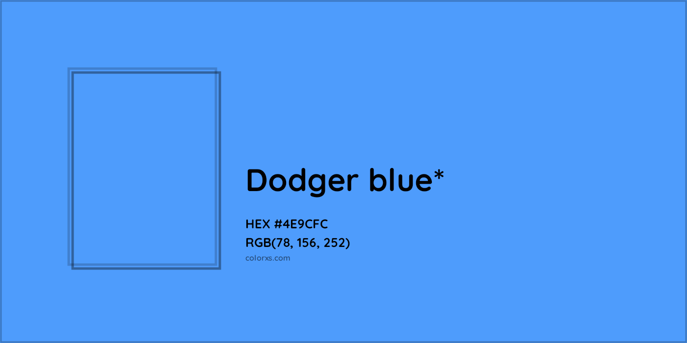 HEX #4E9CFC Color Name, Color Code, Palettes, Similar Paints, Images